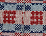 Antique Pennsylvania Overshot Coverlet - Sunrise & Star Pattern