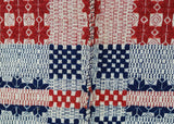 Antique Pennsylvania Overshot Coverlet - Sunrise & Star Pattern