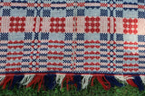 Antique Pennsylvania Overshot Coverlet - Sunrise & Star Pattern