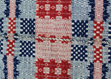 Antique Pennsylvania Overshot Coverlet - Sunrise & Star Pattern