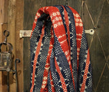 Antique Pennsylvania Overshot Coverlet - Sunrise & Star Pattern