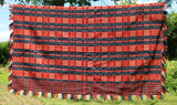 Antique Pennsylvania Overshot Coverlet - Sunrise & Star Pattern