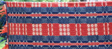 Antique Pennsylvania Overshot Coverlet - Sunrise & Star Pattern