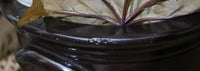Albany Slip Crock Decorated with Halloween Pleasantries