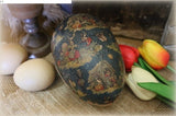 German Easter Egg with Spun Cotton Chick