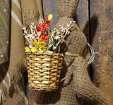 Folk Art Primitive Rabbit with Basket