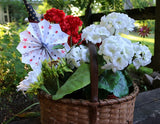 Market Splint Patriotic Basket with Flowers and Flag