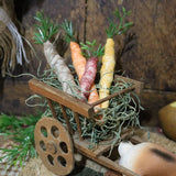 German Rabbit Candy Container Pulling Cart Easter Gathering