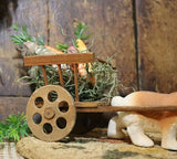 German Rabbit Candy Container Pulling Cart Easter Gathering