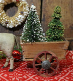 German Donkey Nodder with Cart and Trees