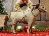 German Donkey Nodder with Cart and Trees
