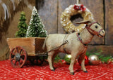 German Donkey Nodder with Cart and Trees