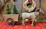 German Donkey Nodder with Cart and Trees