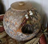 Gourd Jar with Stoneware Lid Neat