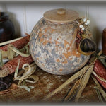 Gourd Jar with Stoneware Lid Neat