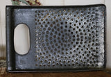 McCoy Stoneware Picket Fence Bowl Root Vegetables Grater