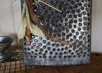 McCoy Stoneware Picket Fence Bowl Root Vegetables Grater