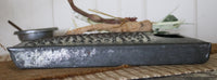 McCoy Stoneware Picket Fence Bowl Root Vegetables Grater