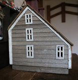 Christmas Saltbox House with Accessories
