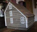 Christmas Saltbox House with Accessories