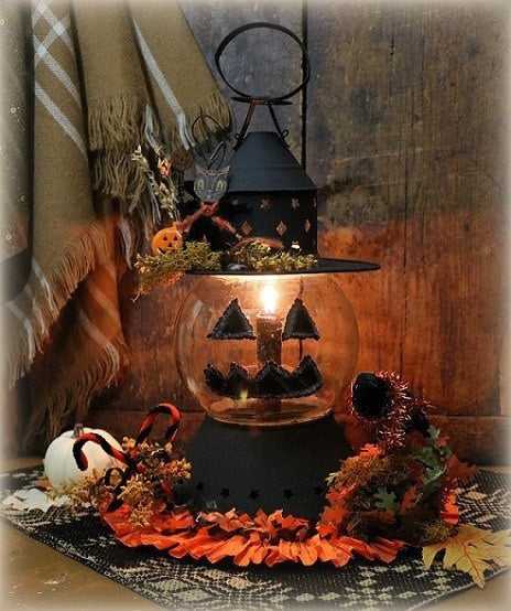 Halloween Lantern Onion Glass Globe Enchanting