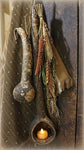 Long Handled Dipper Gourds Lit Autumn Flowers