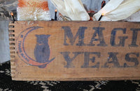 Magic Yeast Box with Folk Art Handcrafted Owl