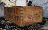 Magic Yeast Box with Folk Art Handcrafted Owl