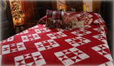 Ohio Star Red and White Quilt