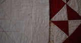 Ohio Star Red and White Quilt