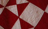 Ohio Star Red and White Quilt