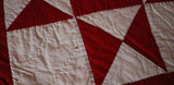 Ohio Star Red and White Quilt