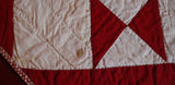 Ohio Star Red and White Quilt
