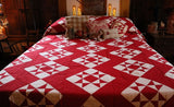 Ohio Star Red and White Quilt