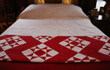 Ohio Star Red and White Quilt