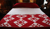 Ohio Star Red and White Quilt