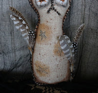 Magic Yeast Box with Folk Art Handcrafted Owl