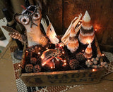 Magic Yeast Box with Folk Art Handcrafted Owl