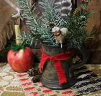 19th Century Pewter Tavern Pot marked Yates Christmas