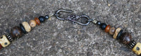 Autumn Pumpkin Primitive Necklace and Earrings