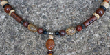 Autumn Pumpkin Primitive Necklace and Earrings