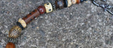 Autumn Pumpkin Primitive Necklace and Earrings