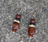 Autumn Pumpkin Primitive Necklace and Earrings