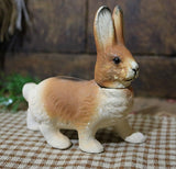 German Rabbit Candy Container Pulling Cart Easter Gathering