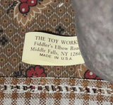 Rabbit Printed Brown Graniteware Pail Easter Gathering