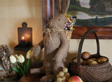 Folk Art Primitive Rabbit with Basket
