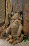 Folk Art Primitive Rabbit with Basket