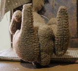 Folk Art Primitive Rabbit with Basket