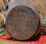 Redware Storage Jar Christopher Woods with Holiday Greens