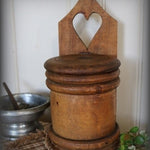 Salt Box with Heart Cut Out